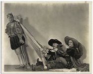 10" x 8" Glossy Photo From the 1935 Three Stooges Film "Restless Knights" -- Very Good Condition